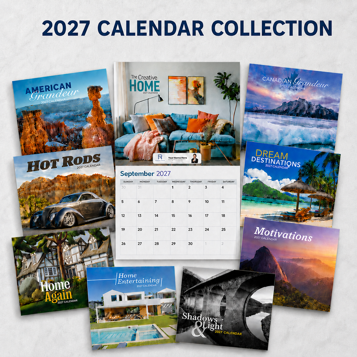 Personalized 2027 Wall Calendars (Deadline to order by 9/20/26)